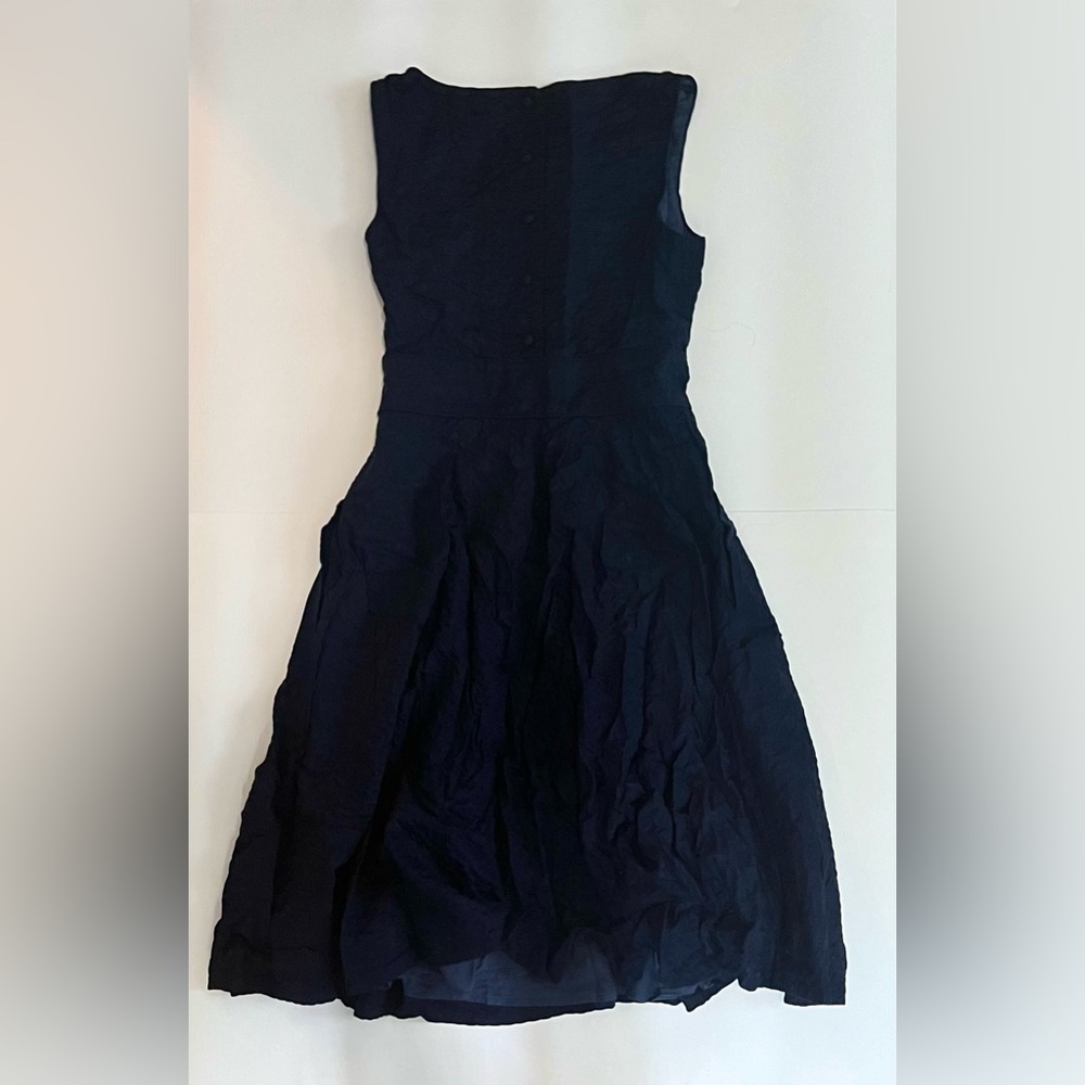 J. Crew Textured Navy Dress - Picture 2 of 2